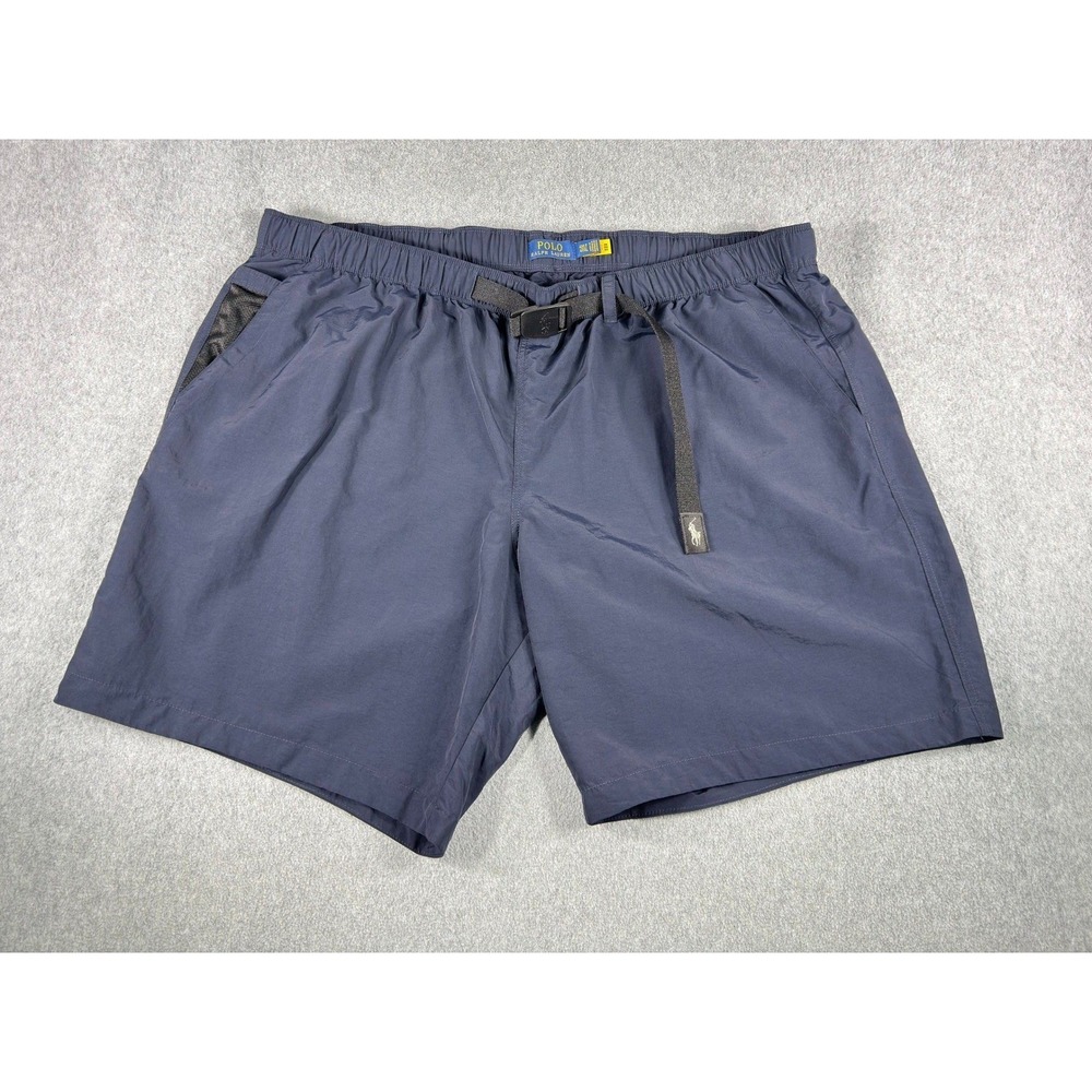 Polo Ralph Lauren Mens Hiking Shorts Navy Belted Nylon 4XLT